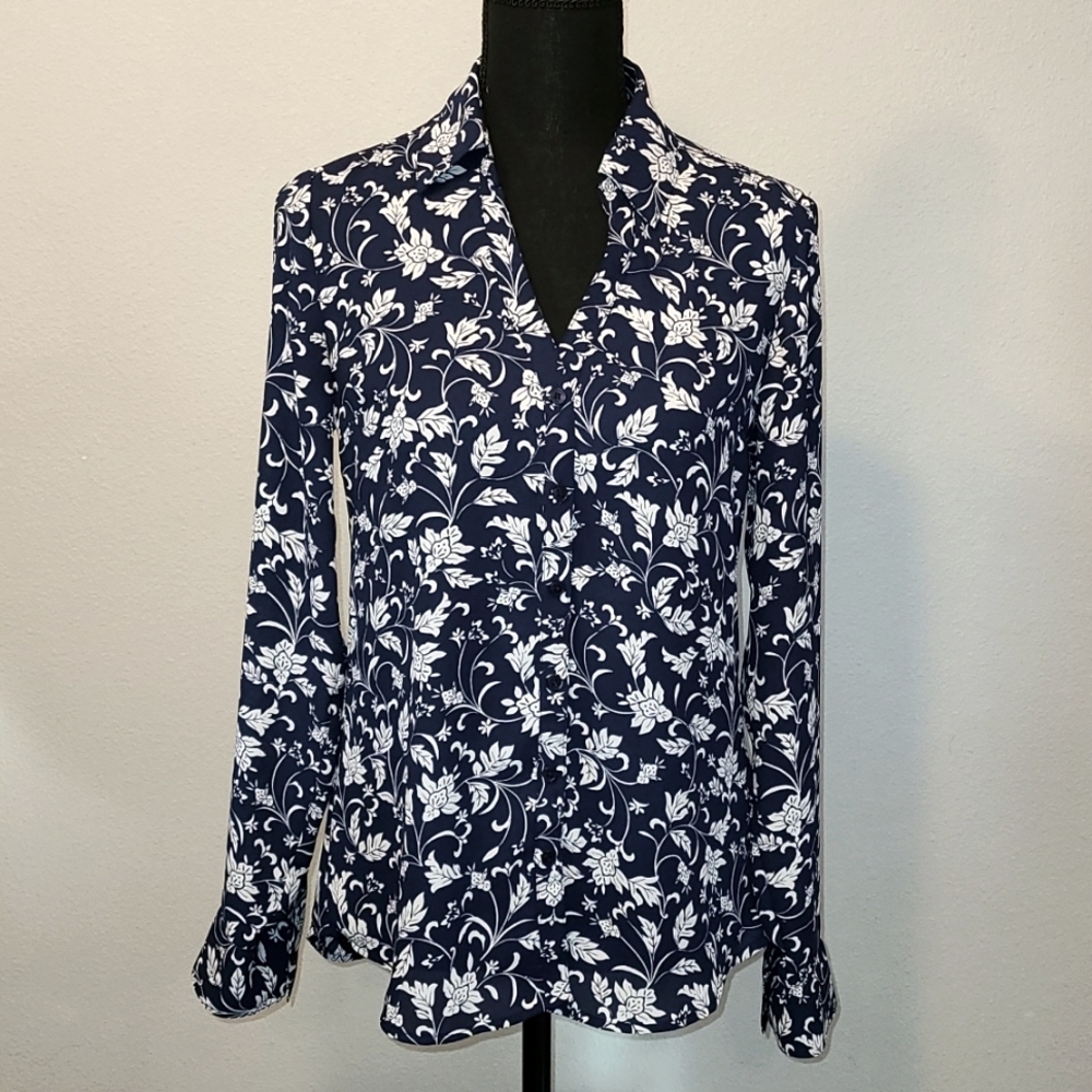 Express Portofino Slim Fit Shirt (Size Small)